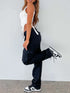 'Wisteria' High Waisted Cargo Pants - Celes Fashion